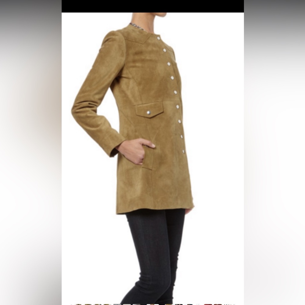 Isabel Marant Etolie 100% CALF VELVET LEATHER Jacket